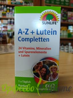 ХРАНИТЕЛНИ ДОБАВКИ Антиоксиданти Сънлайф Витамини А-Z + лутеин 60 таблетки